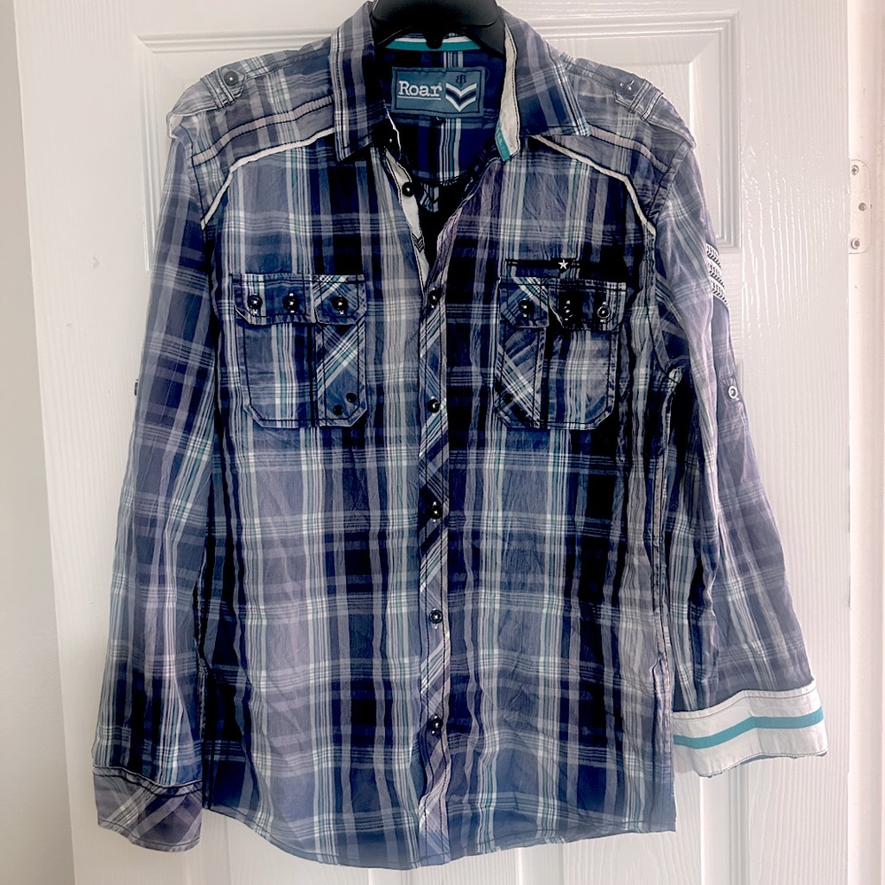 NWOT Mens Roar Iceman II Shirt L